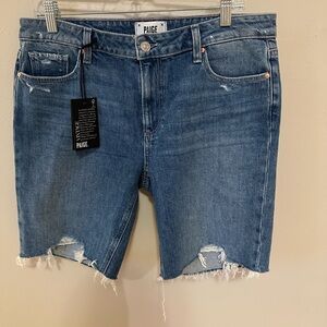 Women’s PAIGE Vintage Denim Collection (Jax Knee Mid-Rise Short)